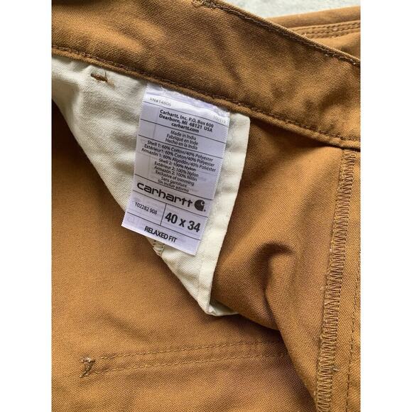 Carhartt Rugged Flex Relaxed Fit Utility Carhartt Brown outwork outhunt 40x 34 - Picture 4 of 10